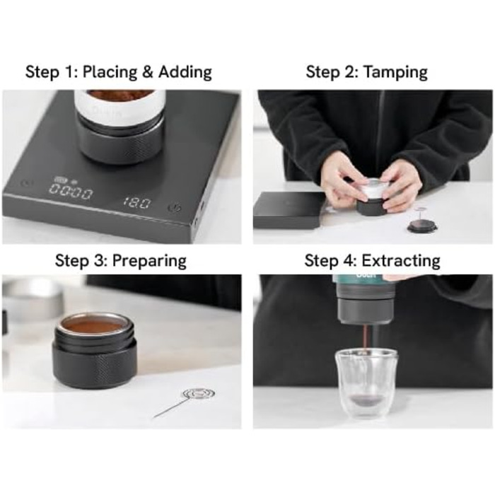 Nano Basket Plus, Portable Espresso Machine Accessories, Espresso Accessory Kit, for Double Shot, for On-the-Go or Camping