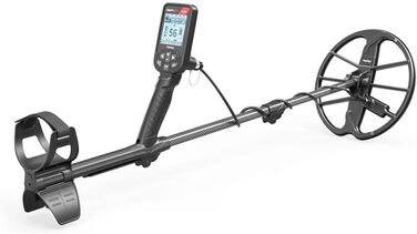 Металевий детектор Nokta Simplex Ultra з карбоновим штативом, пошуковою котушкою 27,9 см та Accupoint Pinpointer, чорний