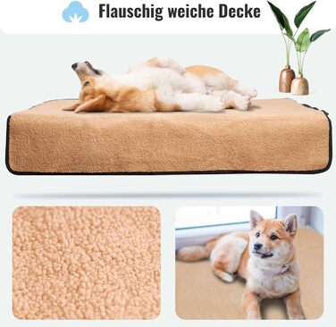 Килимок для собак Achilles Reisedecke, м'який, з імітацією овечої вовни, 100x70 см, чорний, для подорожей, з сумкою, можна прати