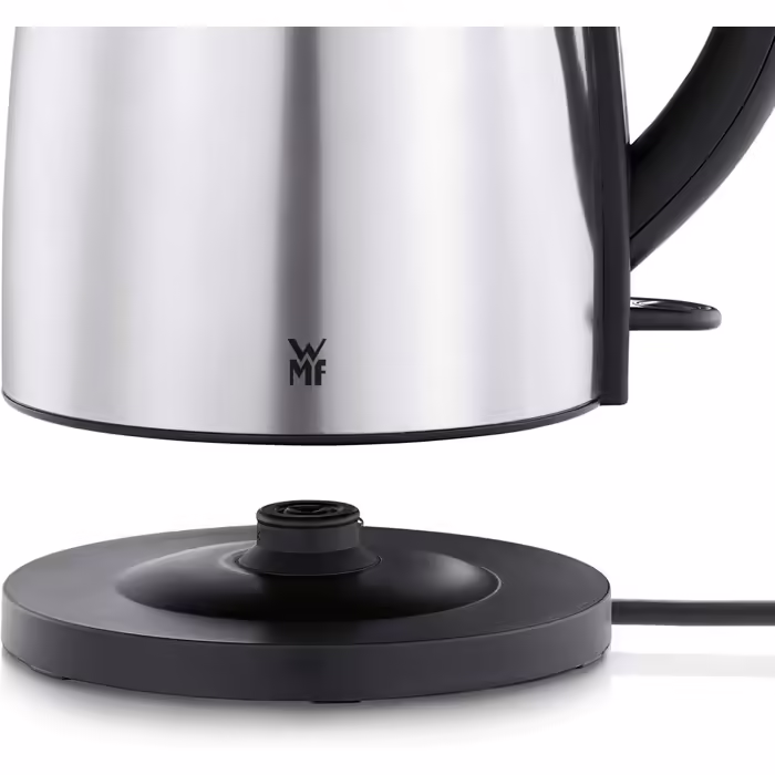 WMF Good Water Kettle Stainless Steel 1.7L, Electric Kettle with Scale Filter, 2400 W, Illuminated Water Level Indicator, Brushed Stainless Steel