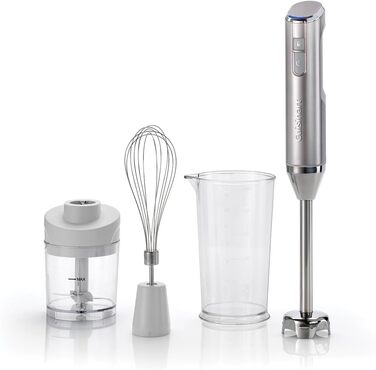 Cuisinart Cordless 3-in-1 Power Hand Blender | Stainless Steel Whisk, Immersion Blender, and 700ml BPA-Free Pitcher, 250ml Mini Chopper | Cordless | USB Charging, Rechargeable | Dishwasher Safe