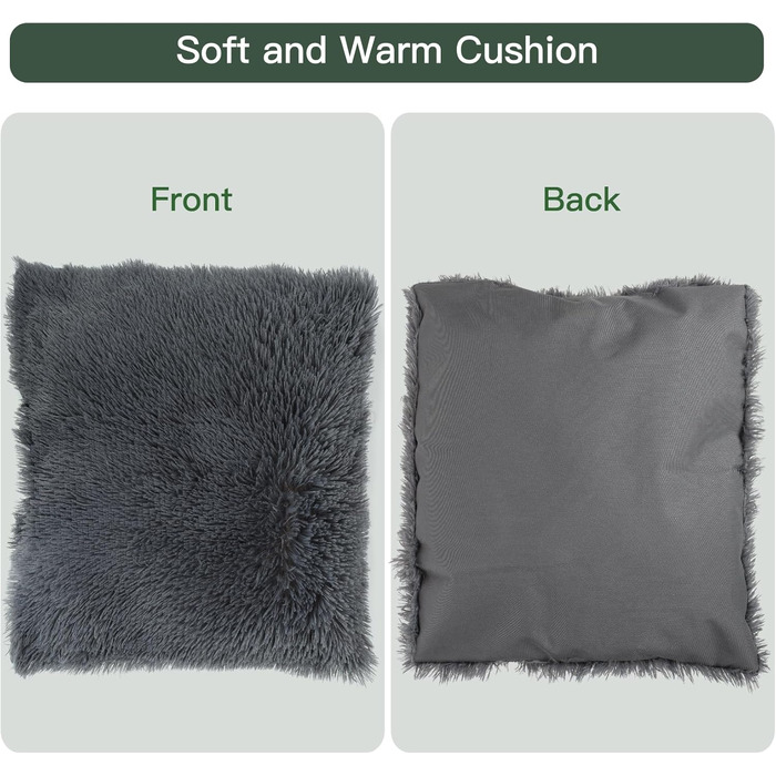 Будка для котів та собак: велика, м'яка, 56x51x46 см. Підходить для Бігль, Французький бульдог, Вельський коргі. З м'яким килимком.