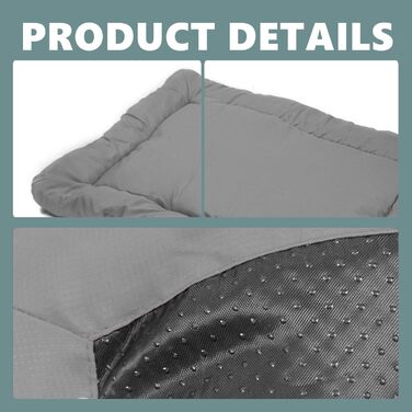 Килимок для собак Norhogo: портативна вологостійка лежанка для подорожей, 90x60 см, сірий