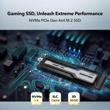 Gigastone SSD Gen4 4TB: PCIe 4.0 NVMe M.2 SSD для ПК, ноутбука, PS5 - 5000 МБ/с