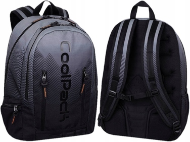 Шкільний рюкзак CoolPack багатокомパートментний, чорний, 27 л, з відділенням для ноутбука