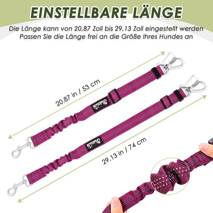 Автодзеркало для собак з кріпленням на ремінь безпеки, 2 карабіни - сумісне з дитячим автокріслом, багажником, дихаюче, регульоване (M, Рожевий)