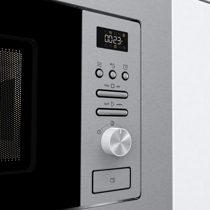 Вбудована мікрохвильова піч Gorenje BMI201AG1X з грилем, 20 л