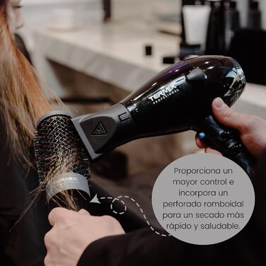 Термічна щітка для волосся Termix Evolution Plus: професійна, з керамічним нагрівачем, для густого та жорсткого волосся, 5 шт. в наборі