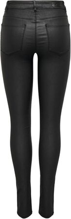 Шкіряні штани жіночі ONLANNE облягаючого крою, чорні, розмір M/30L - екошкіра