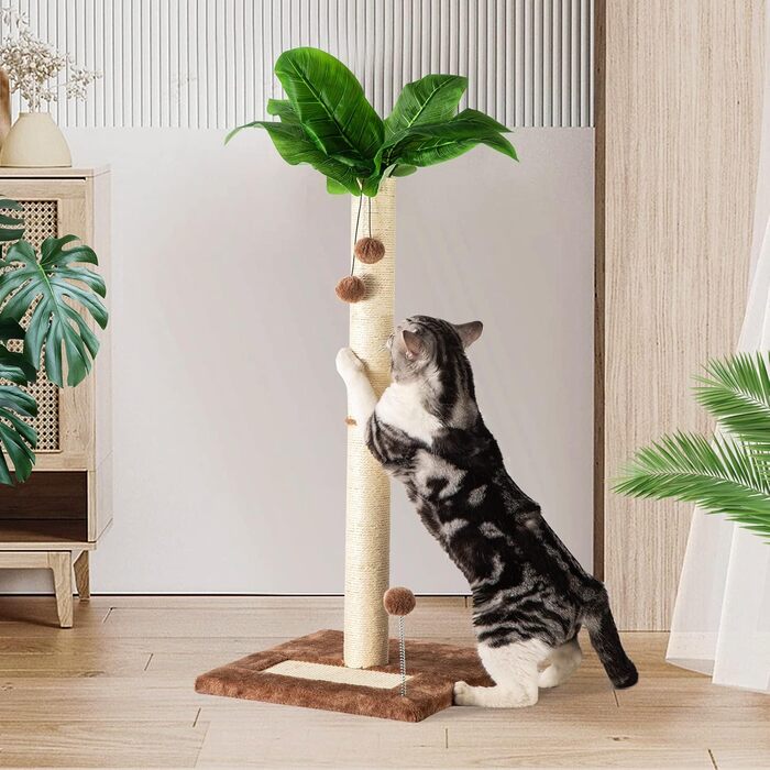 Котячий кігтетоп Leisuremix XXL, 80 см, зелений, сучасний дизайн, для великих котів