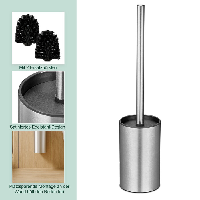 Relaxdays Toilet Brush with Wall Holder
