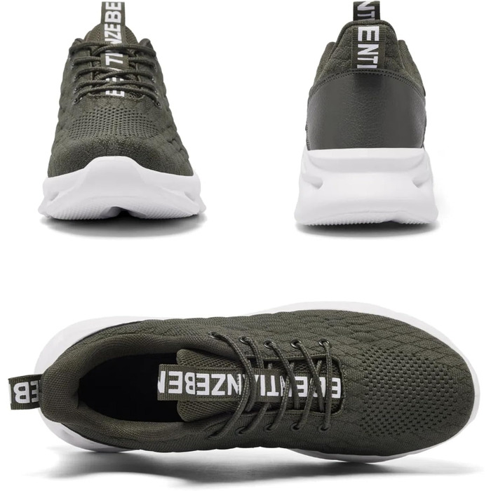 Чоловічі кросівки для бігу, тенісу та фітнесу. Легкі, дихаючі, зелені, 42 EU