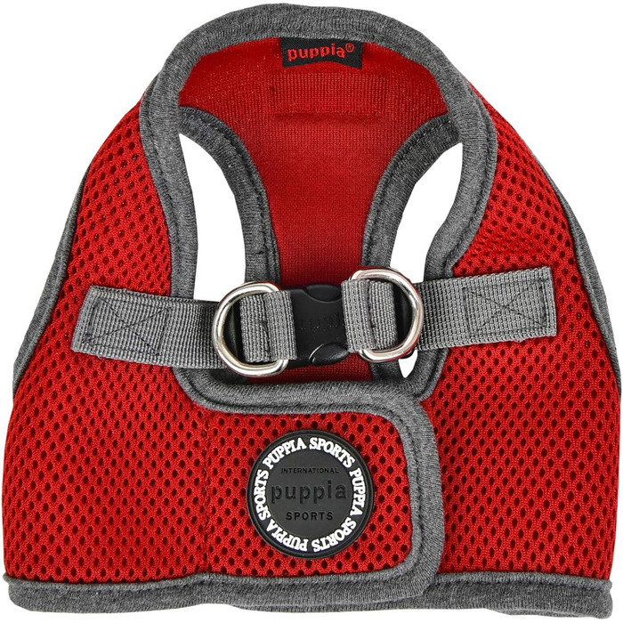 Шлейка для собак Puppia Soft Vest Harness B II Weinrot XL, червона, 110 г