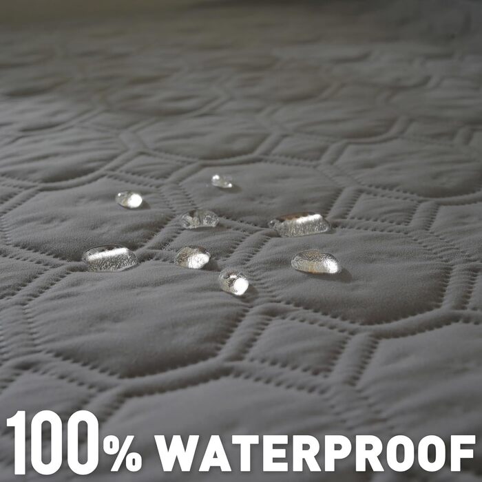 Водонепроникний килимок для собак, 76 x 178 см, великий, миючий, з антиковзним покриттям, м'який, для великих та маленьких собак, захист меблів, сірий