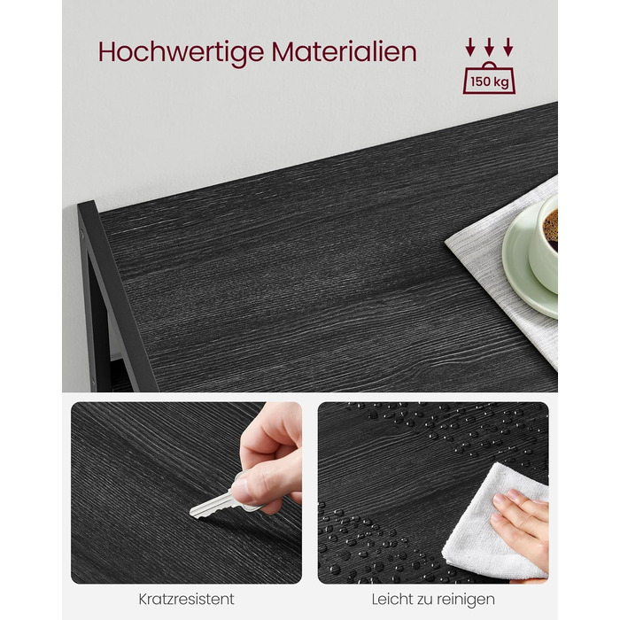 Стелаж кухонний VASAGLE з 2 металевими кошиками, з гачками та полицями, для мікрохвильової печі, 35 x 80 x 93,5 см, золотий дуб + білий (KKS096W09)