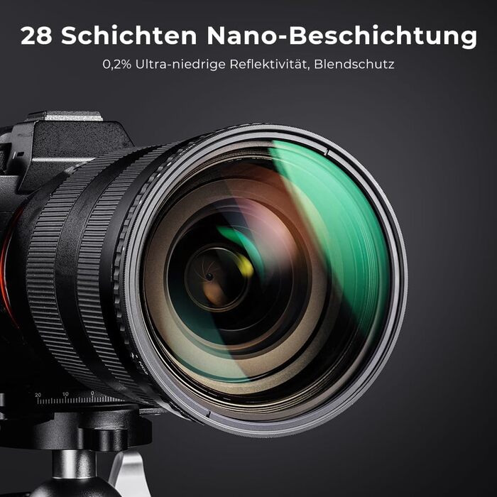 Фільтр ND K&F Concept 82mm Variabler ND Filter (ND2-32) Nano-Xcel для фотографії пейзажів та відео