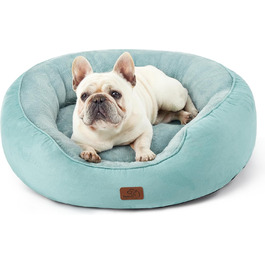 BEDSURE Cat Bed Washable - Cat Bed - 63x53x20cm Cat Bed with Reversible Inner Cushion Cat Sleeping Place for Cats or Small Dogs (Washed Blue, L 63 x W 53 x H 20 cm)
