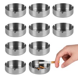 Настінний попільничка CPROSP з нержавіючої сталі, 28.5 x 6.5 см, з замком, для саду, двору, вілли (10 шт.)