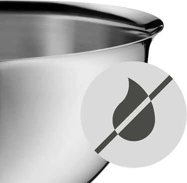 WMF Function Bowls Mixing Bowl 1.25l, Bowl 20 cm, Polished Cromargan Stainless Steel, Dishwasher Safe, Stackable