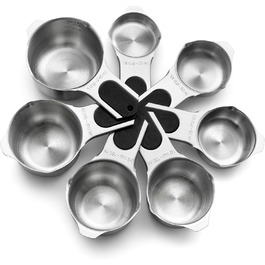 Набір магнітних мірних склянок та ложок Spring Chef (15 шт.) з нержавіючої сталі, BPA-free, для випічки та приготування їжі