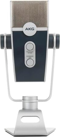AKG Lyra USB-C Конденсаторний мікрофон для подкастів, відео, геймінгу та стрімінгу - Синій/Срібний