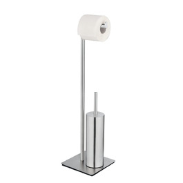 Набір для туалету WENKO Recco: тримач туалетного паперу та щітки з нержавіючої сталі, 20 x 71,5 x 20 см