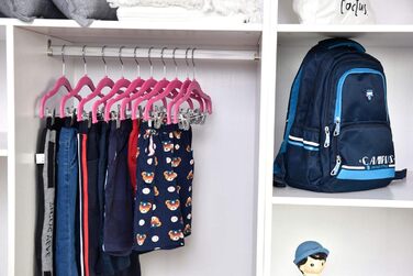 Набір вішалок для одягу Rose 10 (рожевий, 10 шт.) - спідниці, штани, блузи, сорочки, жакети