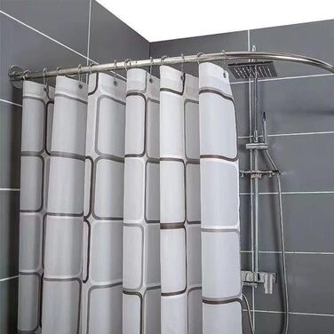 Штанга для душу U-подібної форми uyoyous, 85-120 см, не потребує свердління, з нержавіючої сталі 304, для ванної кімнати/душу