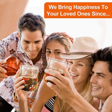 Набір для віскі з кубиками льоду – 8 шт. та 2 склянки, дерев'яна коробка, подарунок для чоловіків та жінок