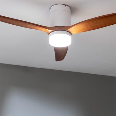 Вентилятор стельовий Cecotec EnergySilence Aero 5600 Classic Gold/DarkWood з підсвіткою та пультом ДУ, 40 Вт, LED, 6 швидкостей, режим зима/літо