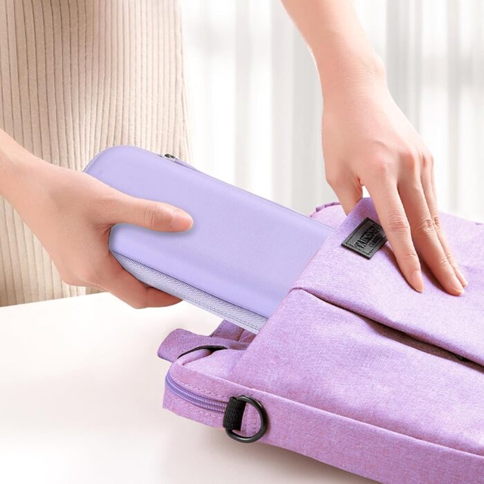 Чохол для Apple Pencil та інших стилусів: преміум шкіра, USB-кабель, фіолетовий