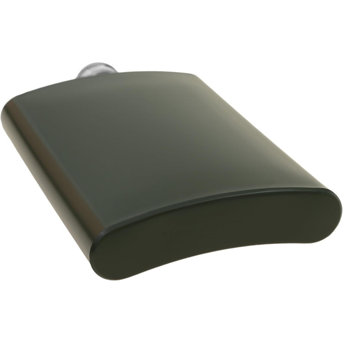 Набір фляга з нержавіючої сталі з келихом та воронкою • Військовий дизайн • Зелений • 9 oz / 265 ml • Для піших прогулянок