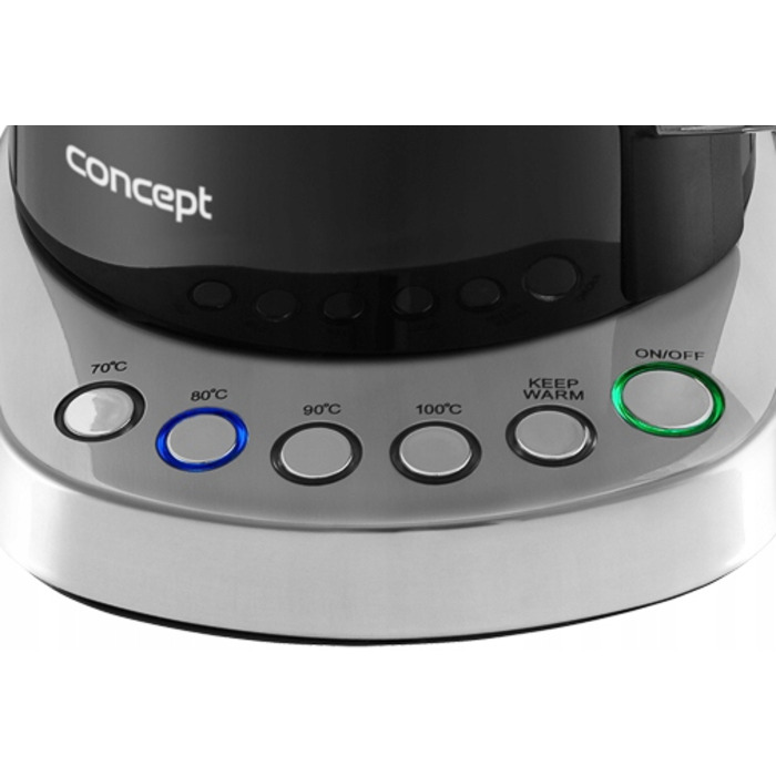 Електричний чайник Concept RK-3171, 2200 Вт, 1,7 л, чорний