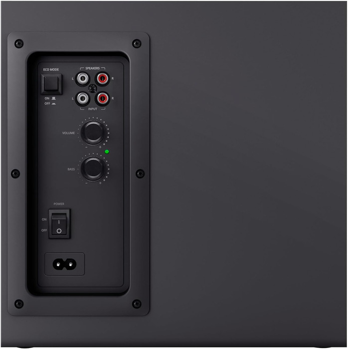 Акустична система Trust Yuri 2.1 для ПК з сабвуфером, 120 Вт, чорний, сучасний дизайн