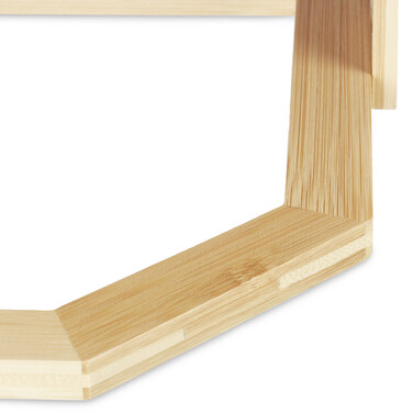 Relaxdays Bamboo Corner Shelf for the Kitchen