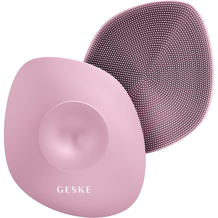 Силіконова щітка для тіла GESKE Body Brush 4 в 1 для глибокого очищення та масажу, ергономічний дизайн, рожева