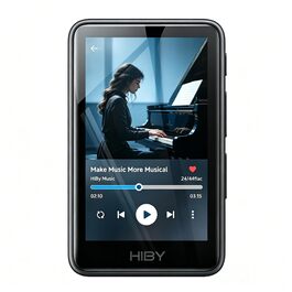Bluetooth MP3 плеєр HiBy Music R1 з сенсорним екраном, Hi-Res Audio, підтримкою Tidal та Qobuz, LDAC, пам'ять до 2 ТБ, чорний