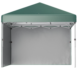 Outsunny Gazebo approx. 3x3m, water-resistant, stable, winter-proof, pop-up folding gazebo with 2 side walls, UV protection 30+, foldable party tent, garden tent with bag, garden gazebo for camping, garden, lawn | Aosom