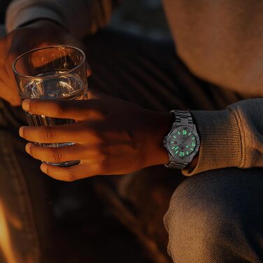 Годинник чоловічий LN LENQIN з нержавіючої сталі, водонепроникний, з датою, кварцовий, аналоговий, білий (сріблястий)