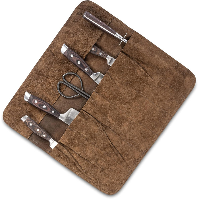 Chef's Knife Bag Leather - Genuine Leather Chef's Knife Roll Large – Knife Bag Chef's Knife Lockable - Chef's Bag Sam