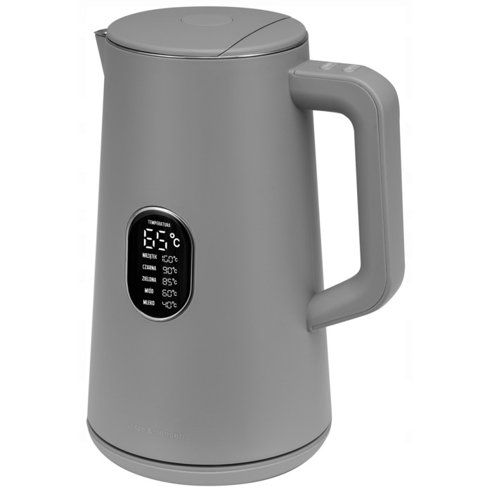 Електричний чайник Götze & Jensen KT940G, 1800 Вт, 1,5 л, сріблястий/сірий