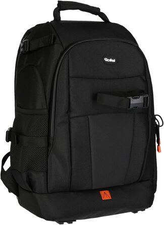 Рюкзак для фотоапарата Rollei Fotoliner Ocean M: з перероблених PET-пляшок, з дощем.і, ручної поклажі, чорний