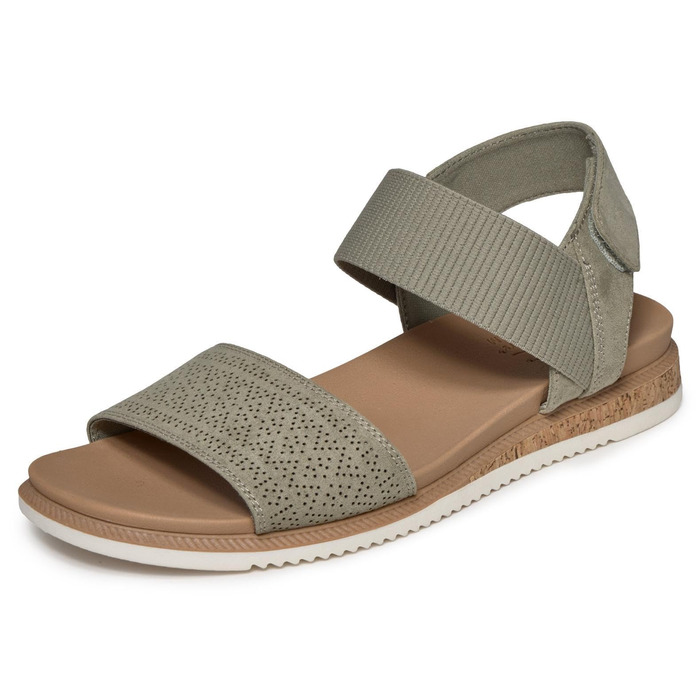 Сандалі жіночі Skechers Desert Kiss низький хід 39 EU оливково-зелені