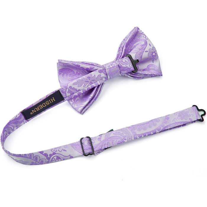 Метелик HISDERN для чоловіків, однотонний, регульований, для вечірки/весілля (фіолетовий)