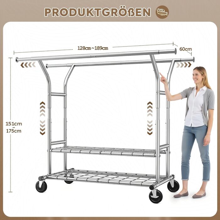 Підвісна шафа для одягу з висувною конструкцією та двома сітчастими полицями, максимальне навантаження 200 кг, великий об'єм для зберігання одягу та аксесуарів