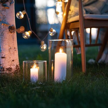 Велика скляна ваза-циліндр 29 см TREND FOR HOME для декору, прозора, для гілок, пасхи, pampas, Ø 15,8 см, 4900 мл, Magnolia