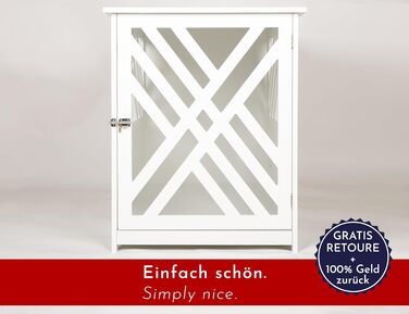 Дерев'яний вольєр для собак, 90x60 см, білий - ідеально для дому та квартири