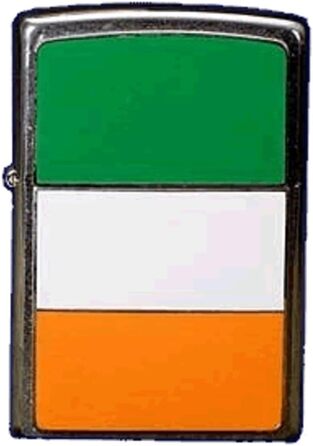 Запальничка Zippo з емблемою ірландського прапора, емаль