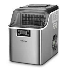 Машина для приготування льоду COSTWAY 3.2L з таймером, LCD дисплеєм та лопаткою