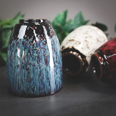 Керамічні чашки Ganzoo для кави та чаю, набір 2 шт, 200 мл, сучасний дизайн, без ручки, унікальні кольори